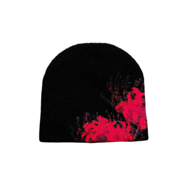 black satin lined spiderlily beanie mohair outer jacquard knit
unisex winter streetwear beanie black soft fluffy knit slouchy cuffed
hair friendly satin lining anti frizz reduce friction moisture retention anti static
protect curls waves braids locs less breakage hair protection beanie
tokyo ghoul inspired anime merch tokyo streetwear dark anime gothic ghoulcore
limited drop premium black beanie satin inner seika one