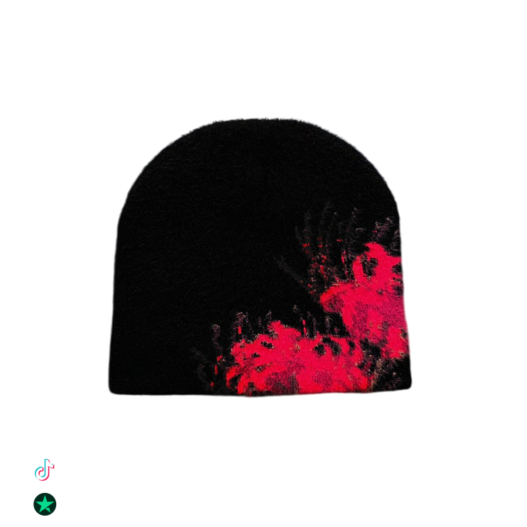 "SPIDER" SATIN-LINED MOHAIR BEANIE