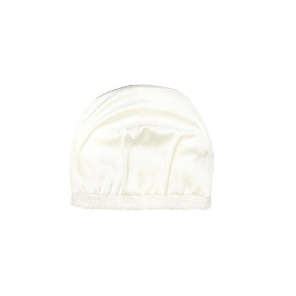 "CHAIN" SATIN-GEFÜTTERTE MOHAIR BEANIE
